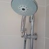 bathroom shower installed with Vortex Water Revitalizer