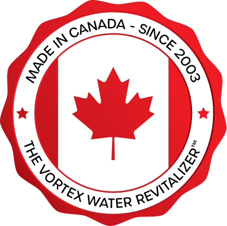 The Vortex Water Revitalizer Made in Canada logo