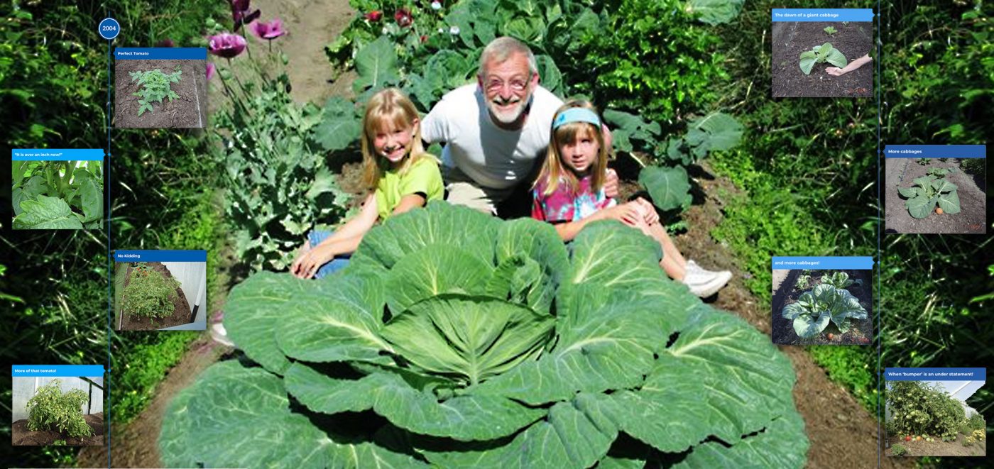 John Evans Garden Timeline
