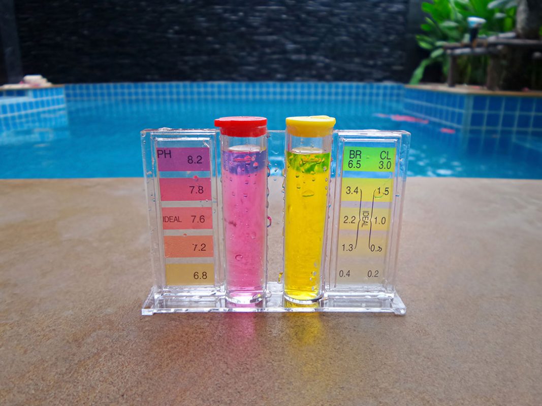 pH in spa water