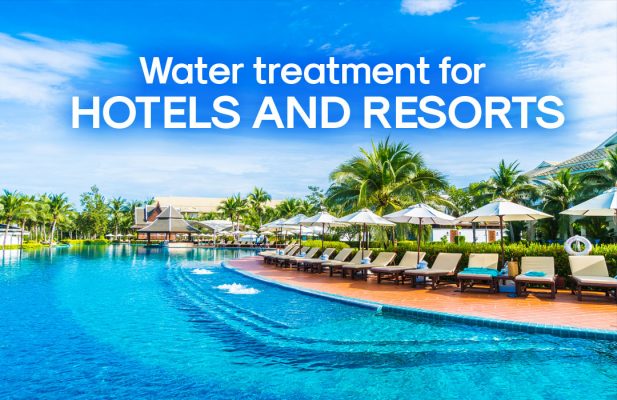 Water treatment system for hotels and resorts